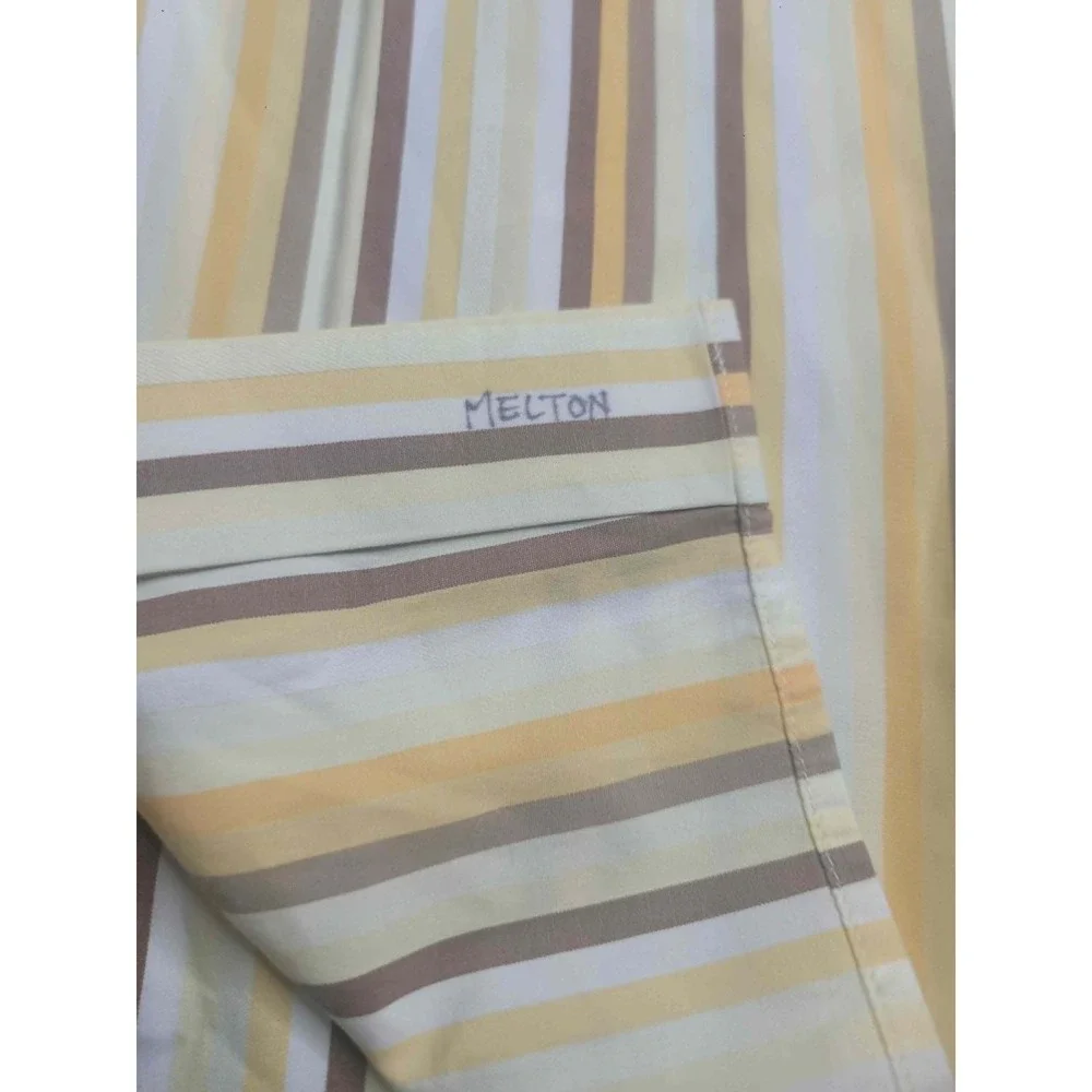 Banana Republic Long Sleeve Yellow Striped Button Down Shirt Mens XL 100% Cotton